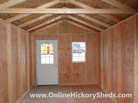 Hickory Sheds Utility Tiny Room Inside Unfinished