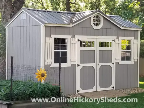 hickory-sheds-gable-dormer-sm-1 Gap Gray Utility Shed with a Gable Dormer