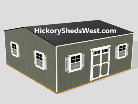 hickory sheds DW utility shed small 10