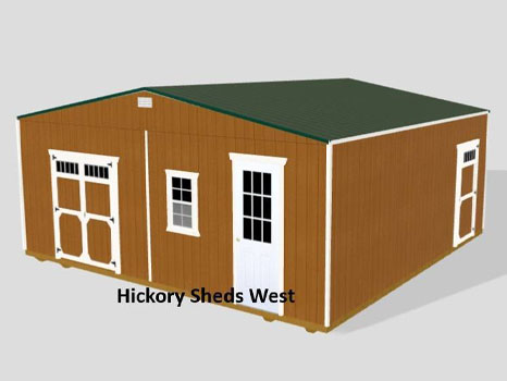 hickory sheds DW utility shed small 15